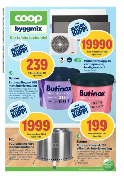 Coop Byggmix kundeavis gjeldende fra 01/02/26 - 14/02/26