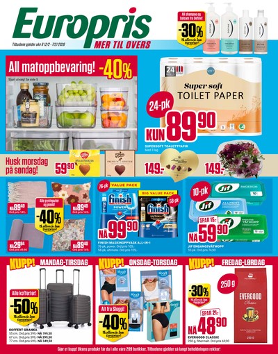 Europris kundeavis gjeldende fra 02/02/26 - 07/02/26