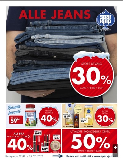 Sparkjøp kundeavis gjeldende fra 02/02/26 - 15/02/26