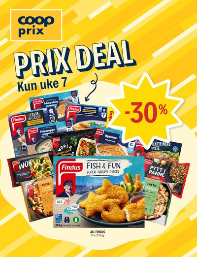 Coop Prix kundeavis gjeldende fra 09/02/26 - 15/02/26