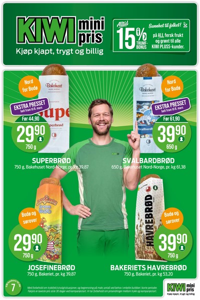 Kiwi kundeavis gjeldende fra 09/02/26 - 15/02/26