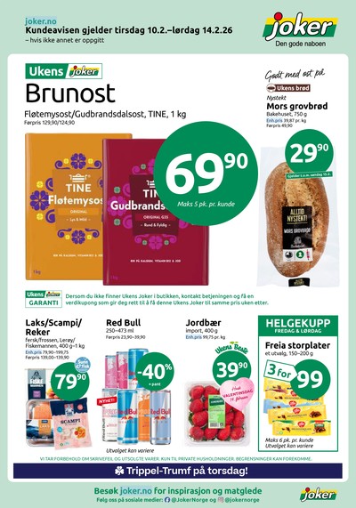 Joker kundeavis gjeldende fra 10/02/26 - 14/02/26