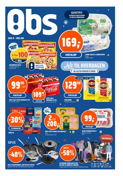 Coop Obs kundeavis gjeldende fra 15/02/26 - 21/02/26