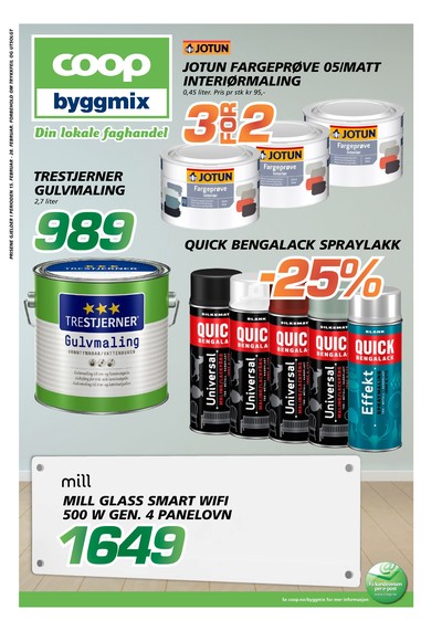 Coop Byggmix kundeavis i uke 8 side 1